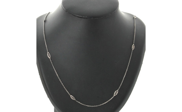 Sautoir en argent, poinçon crabe, poids 