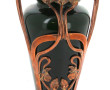ART NOUVEAU - Vase en céramique verte et