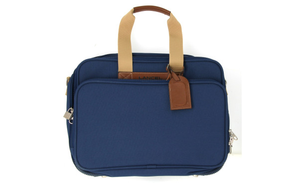 LANCEL - Sacoche en toile bleu, neuve, j