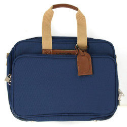 LANCEL - Sacoche en toile bleu, neuve, j
