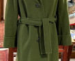 WEILL - Manteau de dame vert en laine, t