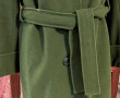 WEILL - Manteau de dame vert en laine, t