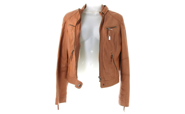 OAKWOOD - Blouson femme en cuir camel, t