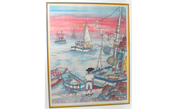 Martine COTTEN (Xxe) "Retour de pêche" r