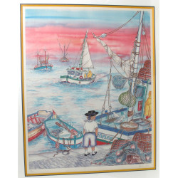 Martine COTTEN (Xxe) "Retour de pêche" r