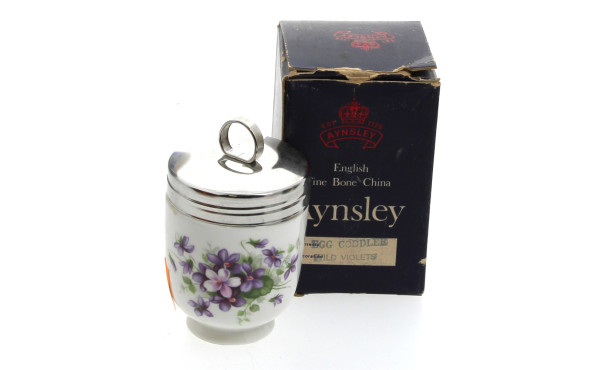 AYNSLEY - Cuit-œuf en porcelaine à décor