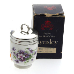 AYNSLEY - Cuit-œuf en porcelaine à décor