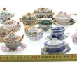 Collection de soupières miniatures en po