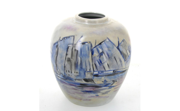 D'après Mathurin MEHEUT - Vase en porcel