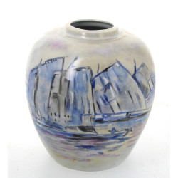 D'après Mathurin MEHEUT - Vase en porcel