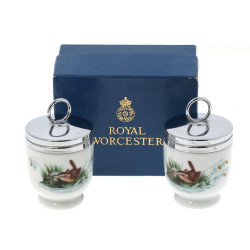 ROYAL WORCESTER - Paire de cuit-œufs en 