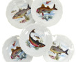Service à poisson en porcelaine de Baviè