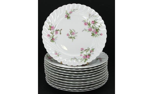 HAVILAND Paris - 12 assiettes plates en 