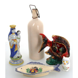 FAB Quimper - Petite chouette en faïence