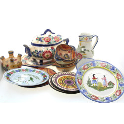 Lot de faïences de Quimper diverses, éta