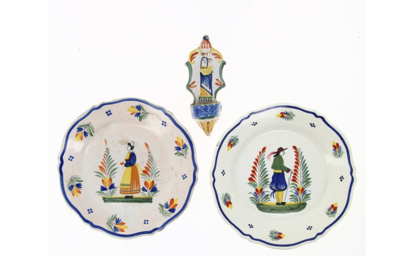 QUIMPER fin XIXème - Bénitier d'applique