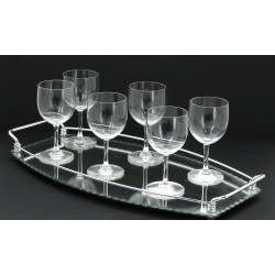 BACCARAT - 5 verres à cherry forme ballo