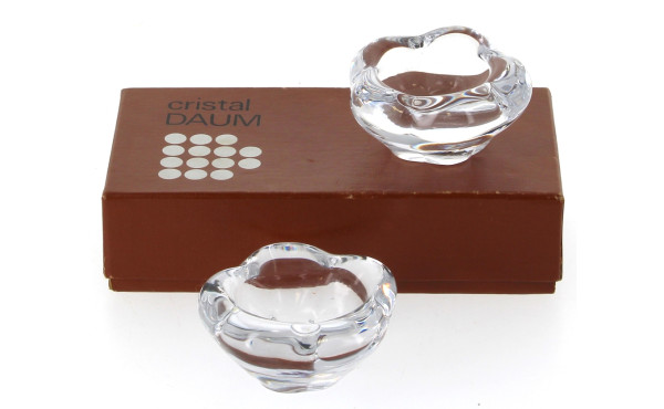 DAUM France - Paire de salerons en crist