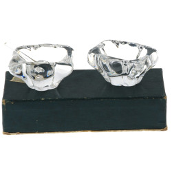 DAUM France - Paire de salerons en crist