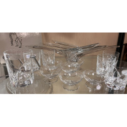 Cristal VANNES - 5 verres à whisky et un