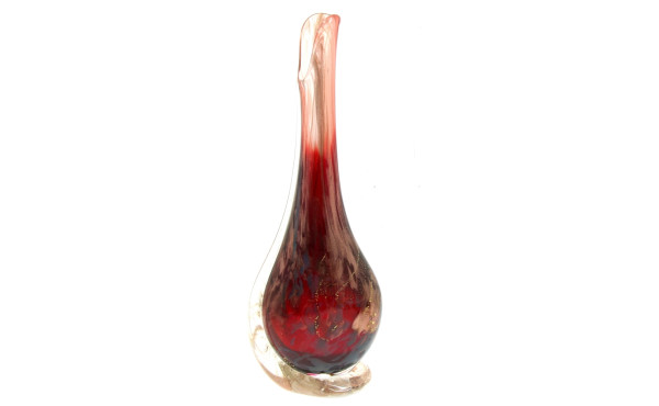 MURANO - Haut vase en verre de couleurs 