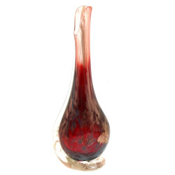 MURANO - Haut vase en verre de couleurs 