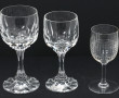 Lot de verres : 7 verres à vin en crista
