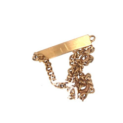 Gourmette or 18 cts, poinçon tête d'aigl