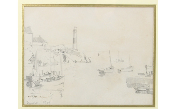 Maurice MENARDEAU (1897-1977) "Le port d