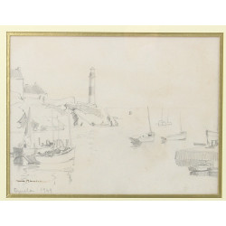 Maurice MENARDEAU (1897-1977) "Le port d