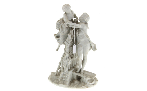 Paul DUBOY (1830-c.1887) "Couple galant 