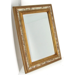Miroir rectangulaire, encadrement doré, 