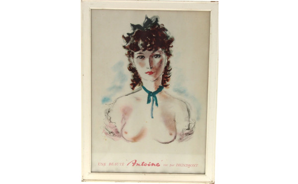 2 affichettes publicitaires parfums ANTO