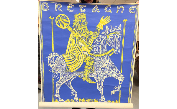 TOULHOAT - Affiche "Bretagne, Quimper - 