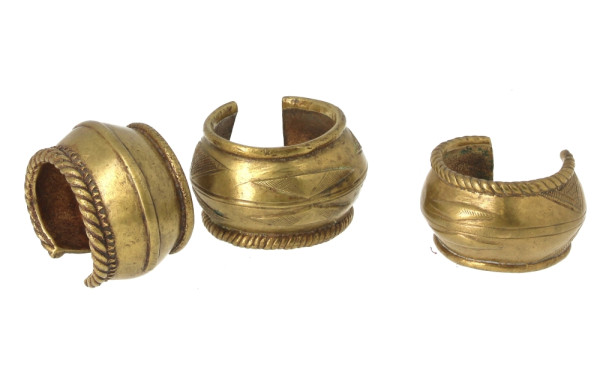 Lot de 3 bracelet africains en bronze