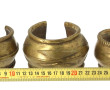 Lot de 3 bracelet africains en bronze