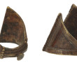 Lot de 2 bracelets africains en bronze