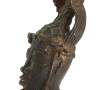 BENIN - Statuette en bronze figurant un 