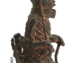BENIN - Statuette en bronze figurant un 