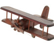 Avion biplan en bois L. 30 cm