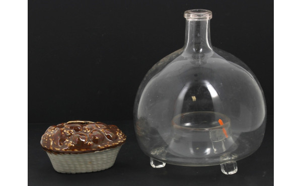 ART POPULAIRE - Gobe-mouche ancien en ve