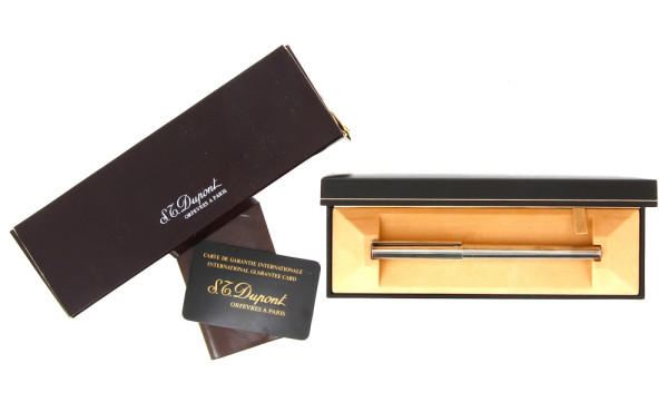 DUPONT - Stylo feutre en argent dans son