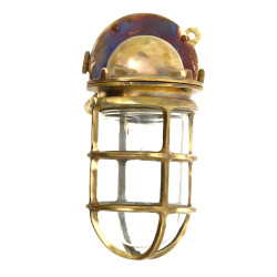 Thème MARINE - Lampe de coursive en bron