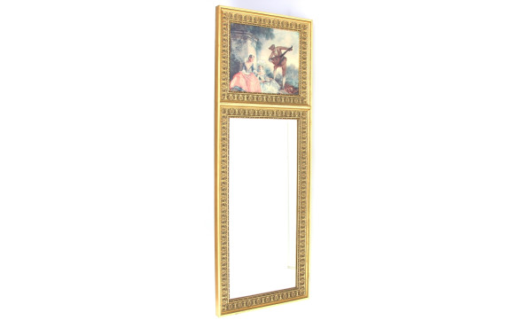 Petit miroir façon trumeau, encadrement 