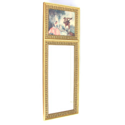 Petit miroir façon trumeau, encadrement 