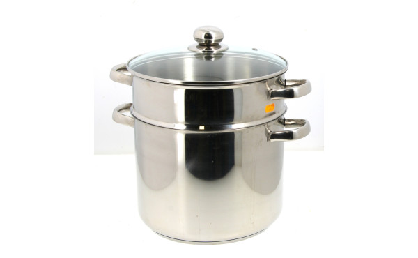 Couscoussier en inox, avec couvercle en 