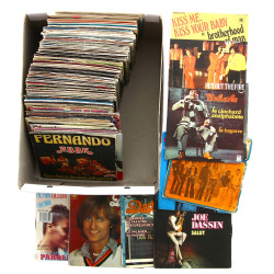 Lot de 45 tours de variétés (qq usures a