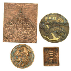 Thème MARINE - Lot de 4 plaques dont tap