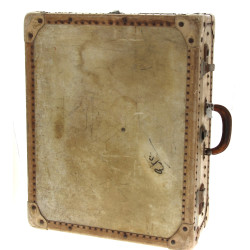 Valise ancienne en peau, fermeture en mé