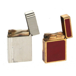 DUPONT - Lot de 2 briquets, l'un laqué r